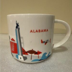 Starbucks Alabama You Are Here YAH Coffee Mug Souvenir 14 oz 2014